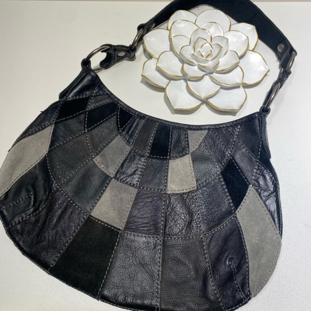 Lucky Brand Hobo Patchwork Leather Handbag